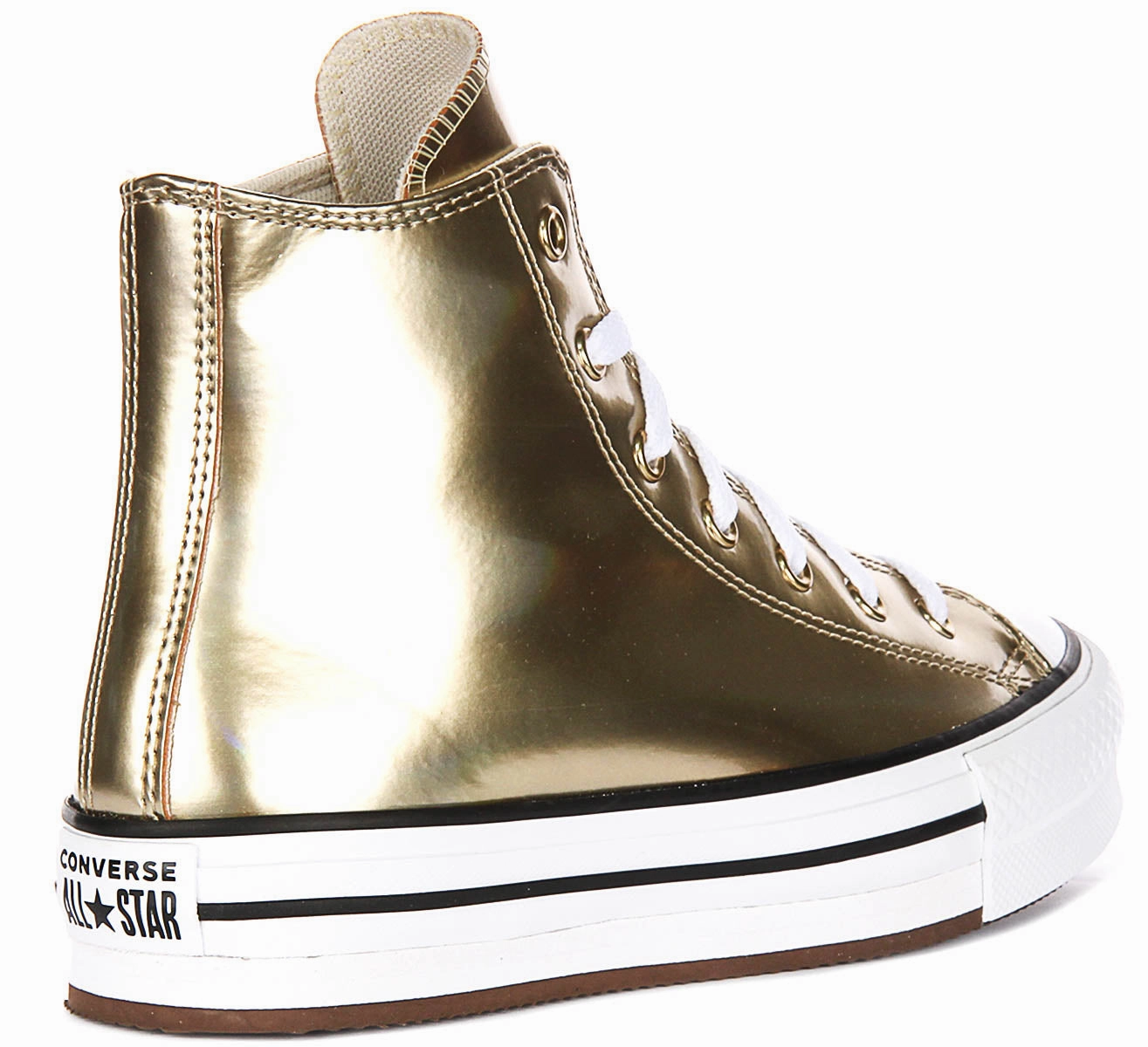 Stylish Profile Converse Chuck Taylor All Star A12606C In Gold Metallic For Junior