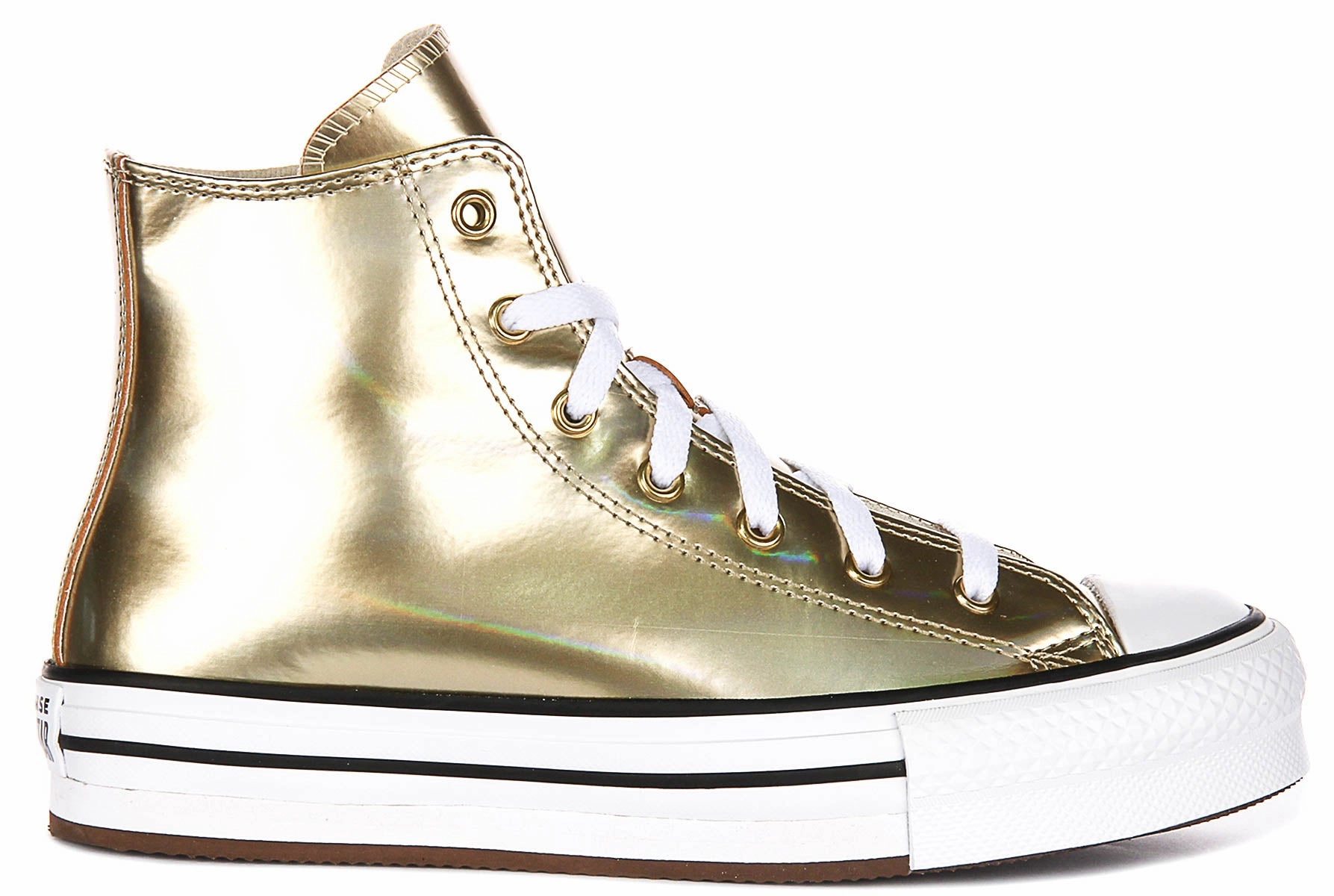 Stylish Profile Converse Chuck Taylor All Star A12606C In Gold Metallic For Junior