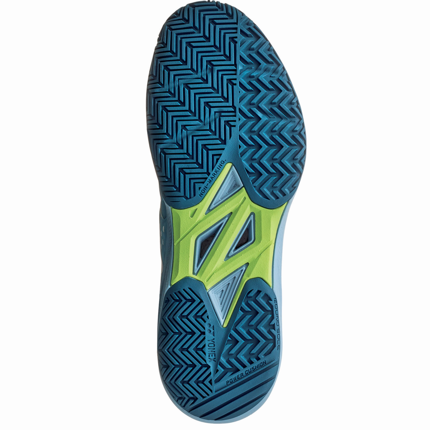 Stylish Sole Yonex Sonicage Wide All Court Power Cushion Mens Tennis Shoes - Grayish Blue