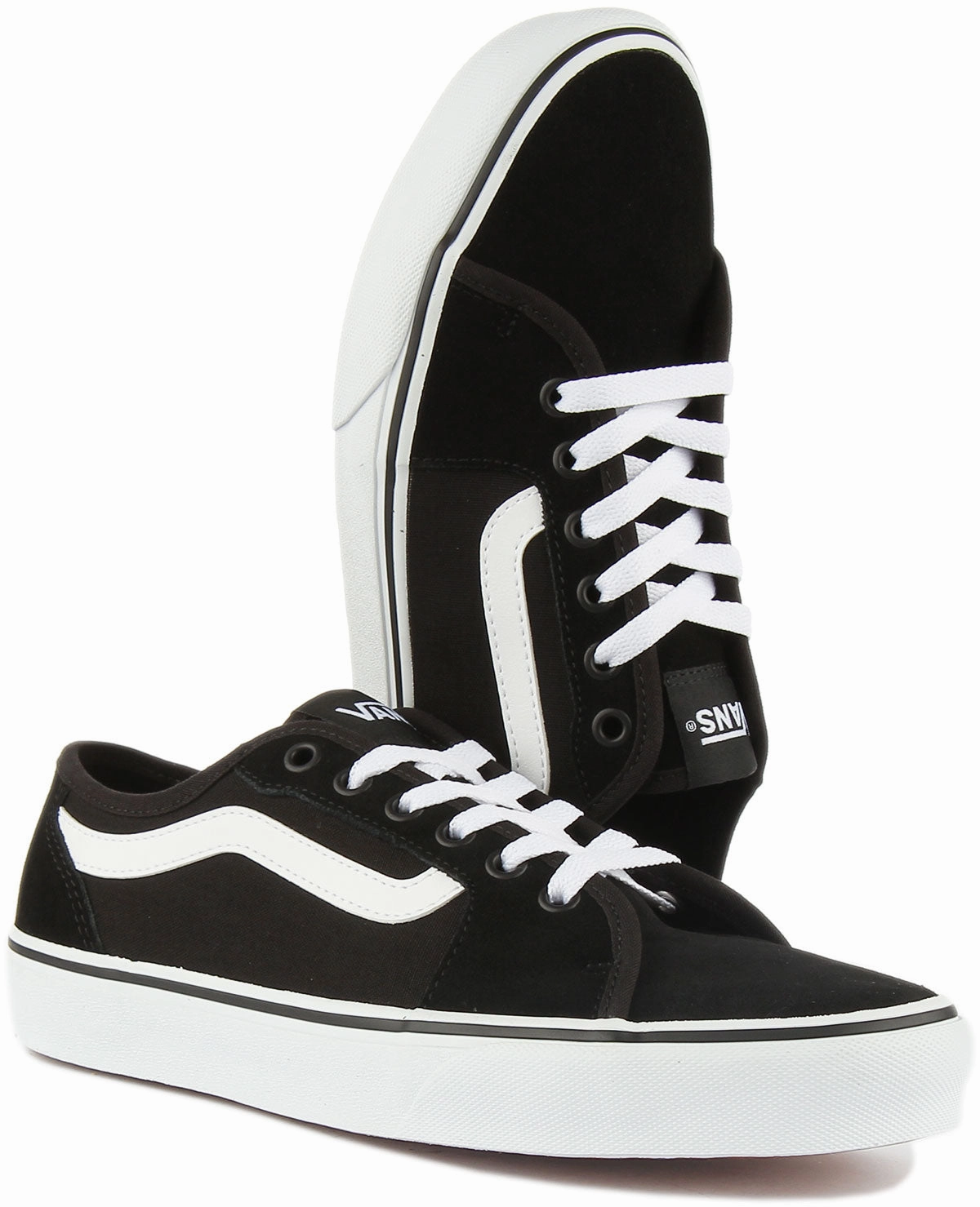 Stylish Vans Filmore Decon In Black White For Men