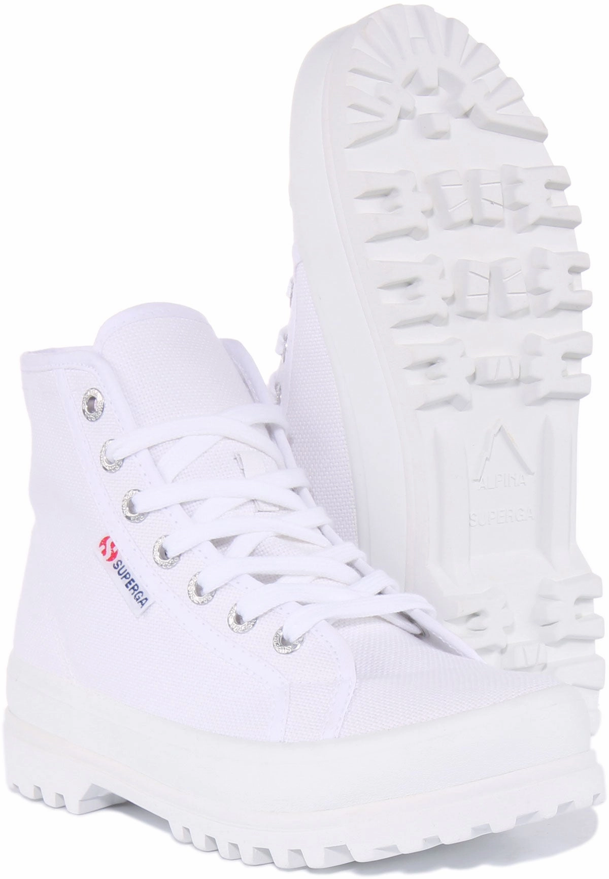 Superga 2341 Alpina In White For Women Streamlined Build