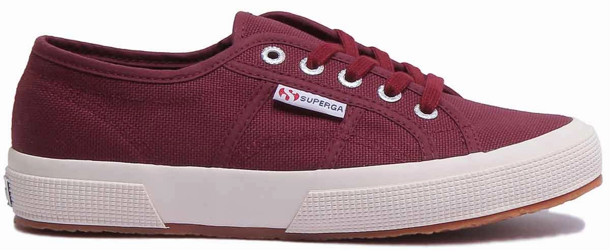 Superga 2750 Cotu In Burgundy Ventilated Mesh