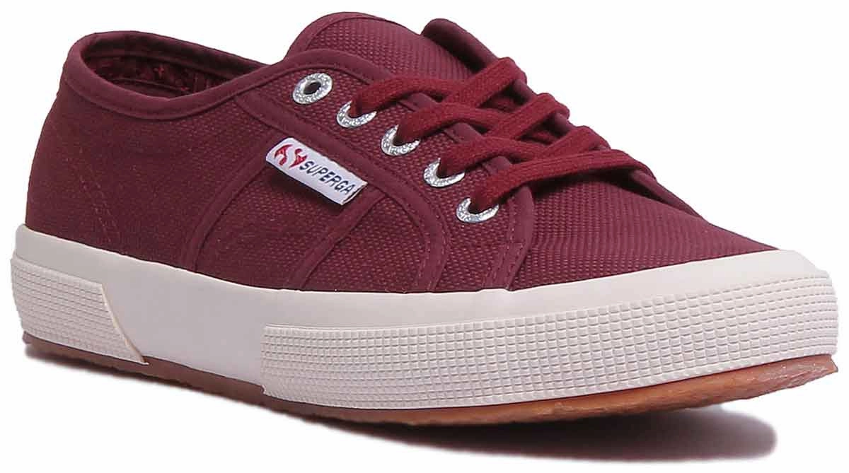 Performance Mesh Superga 2750 Cotu In Burgundy