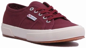 Performance Mesh Superga 2750 Cotu In Burgundy