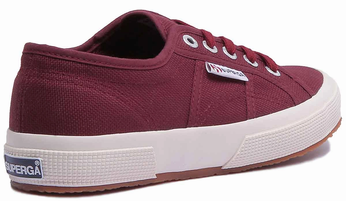Superga 2750 Cotu In Burgundy Ventilated Mesh
