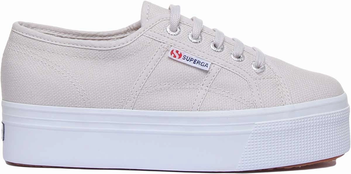 Superga 2790 Actow Line In Grey Flexible Cushion