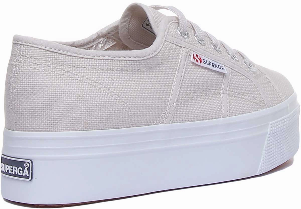 Superga 2790 Actow Line In Grey Flexible Cushion