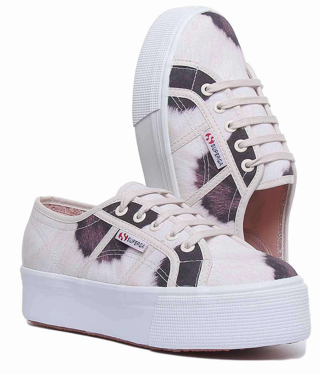 Superga 2790 Cow Print In Beige Trend Walk