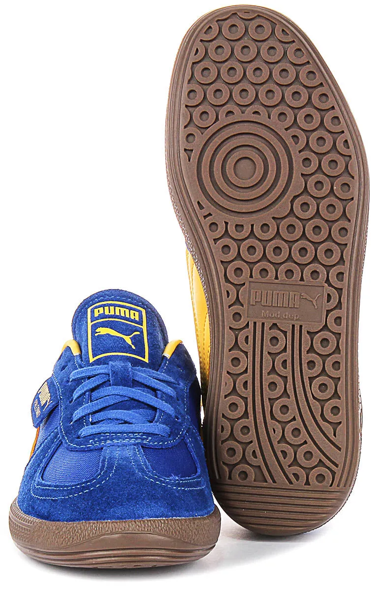 Support Base Puma Palermo Vintage In Blue Yellow