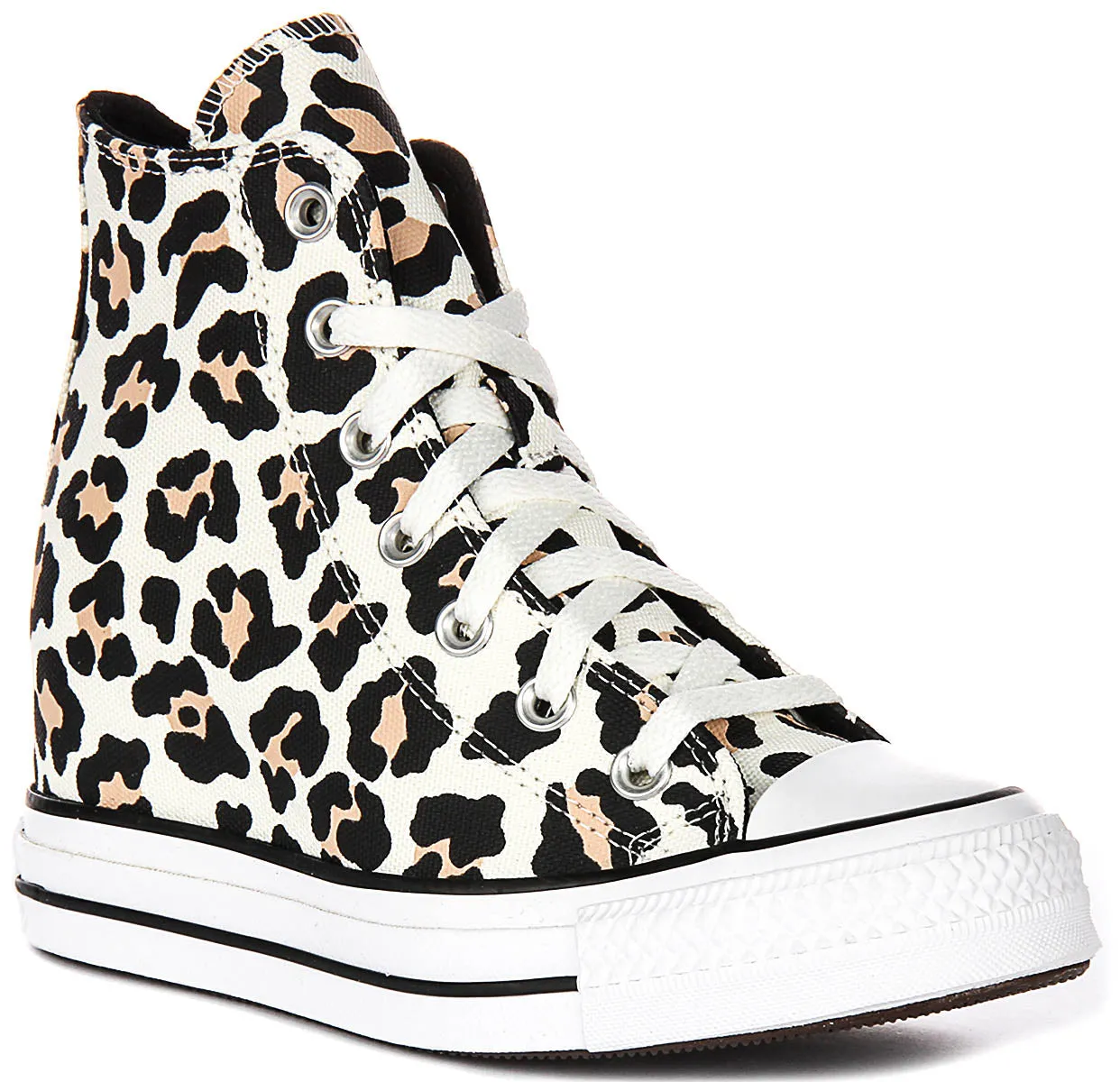 Step Stability Loose Fit Converse Chuck Lift Wedge A14938C In Leopard For Women