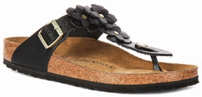 trail - suitable Birkenstock Gizeh Flower Em In Black | Regular Fit