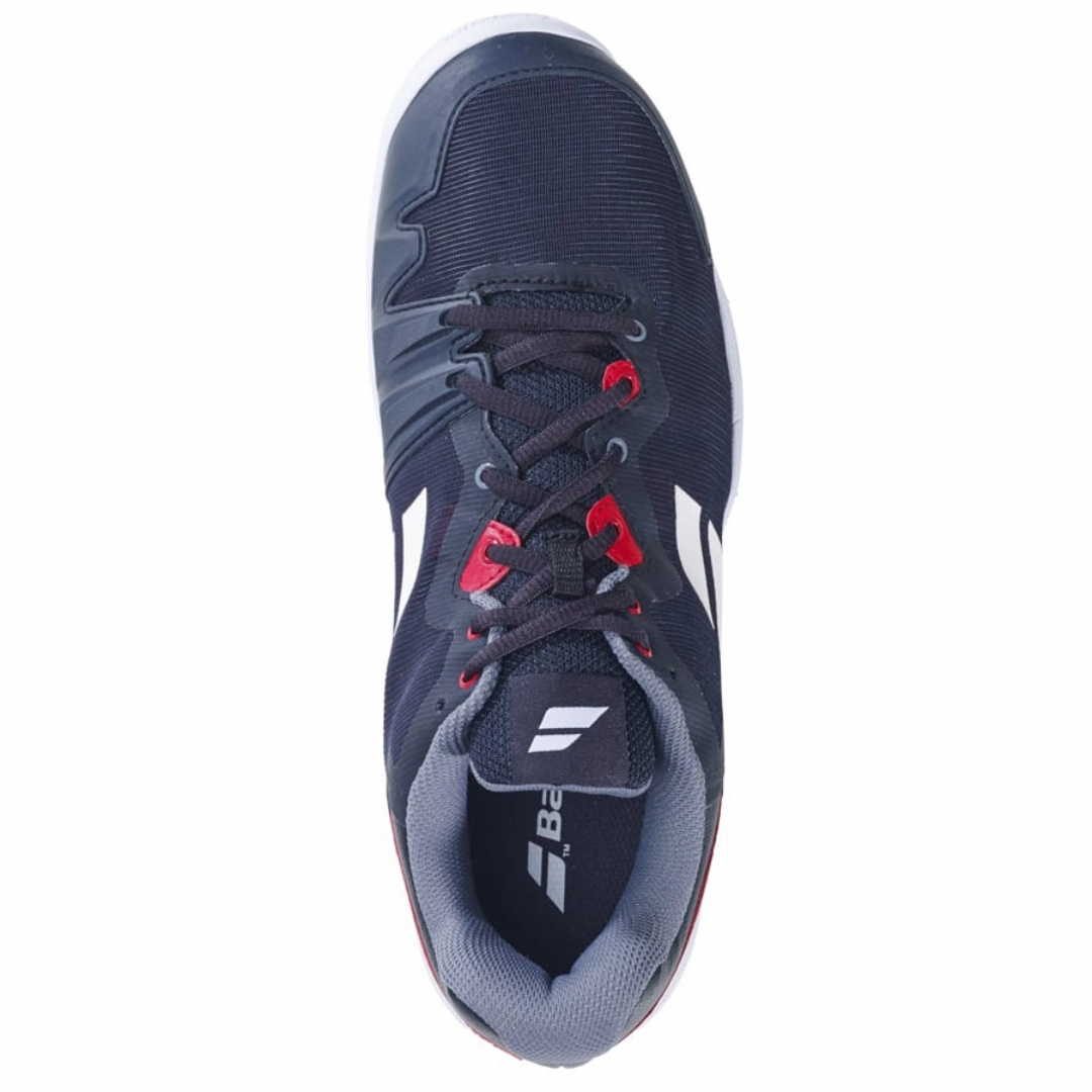 Support Move Babolat SFX All Court Men Tennis Shoes - Black/Poppy Red