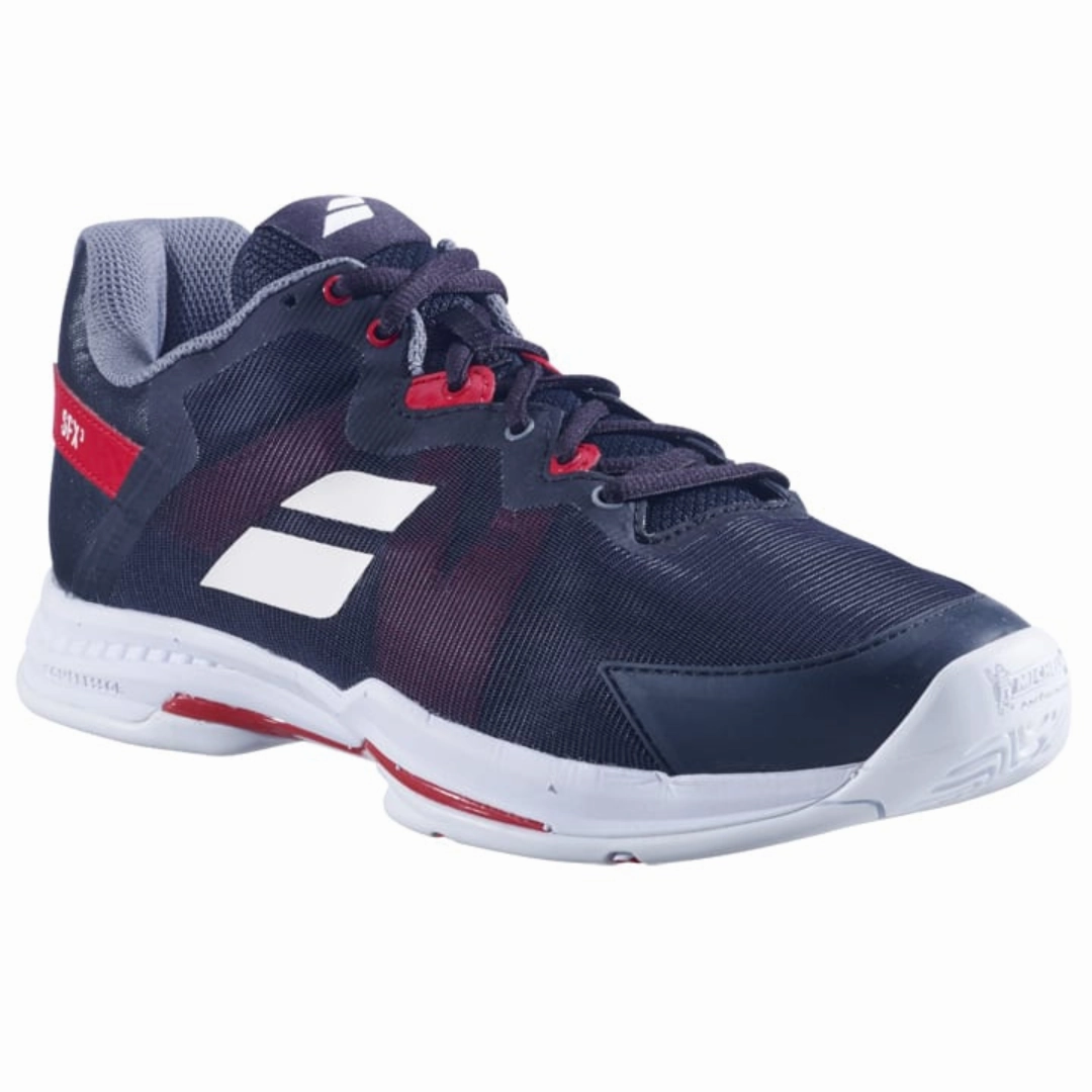 Support Move Babolat SFX All Court Men Tennis Shoes - Black/Poppy Red
