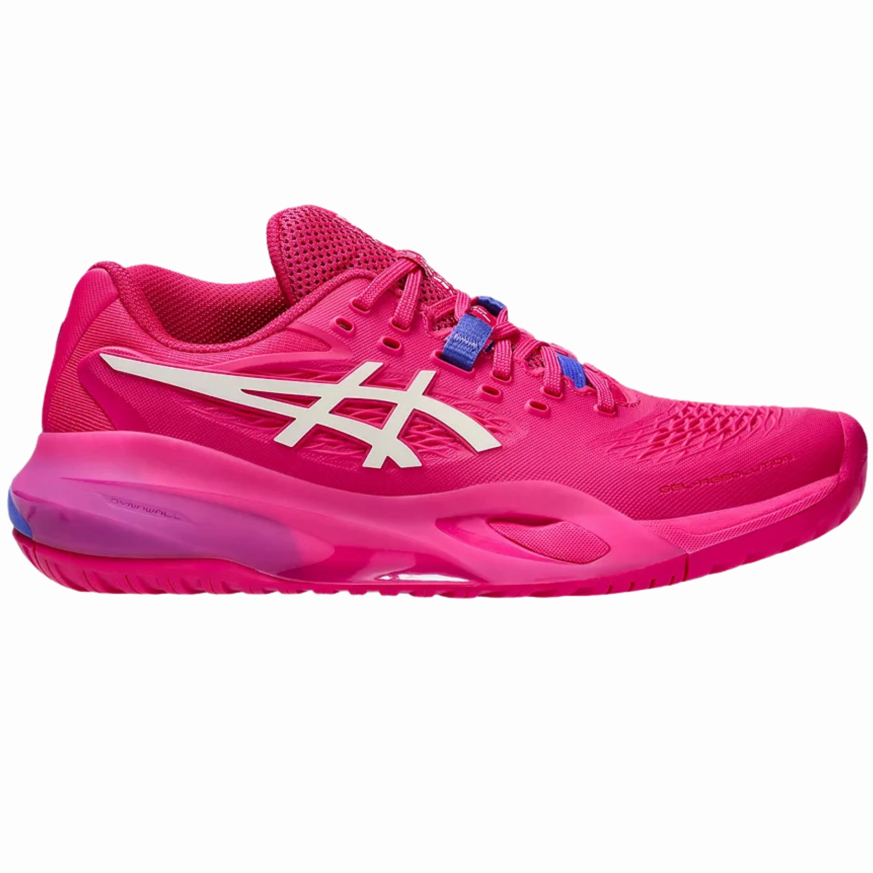 Support Pivot Asics Gel Resolution X Hard Court Womens Tennis Shoes - Bright Rose/Cream