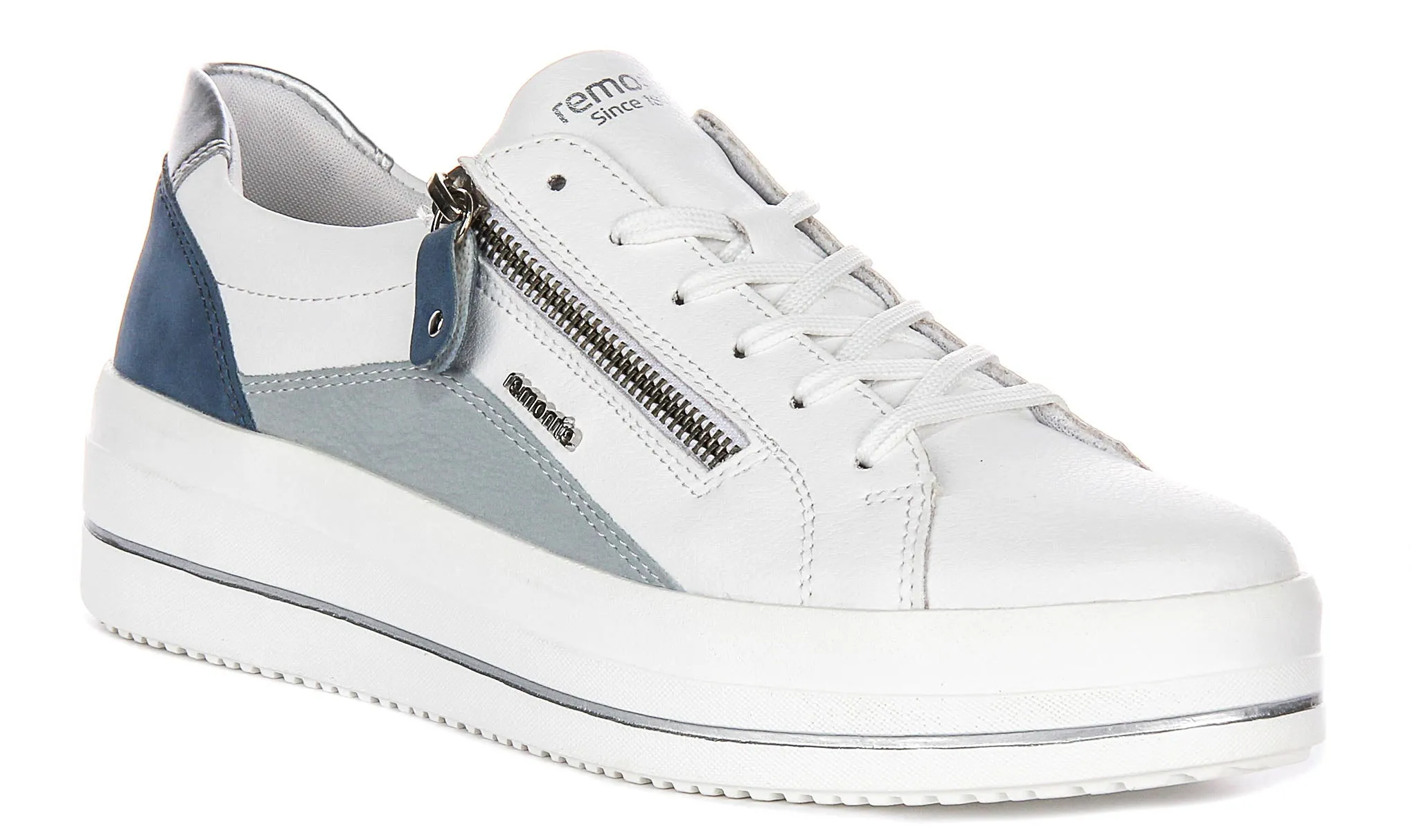 Indoor Gym Remonte D1C01-84 In White Blue For Women