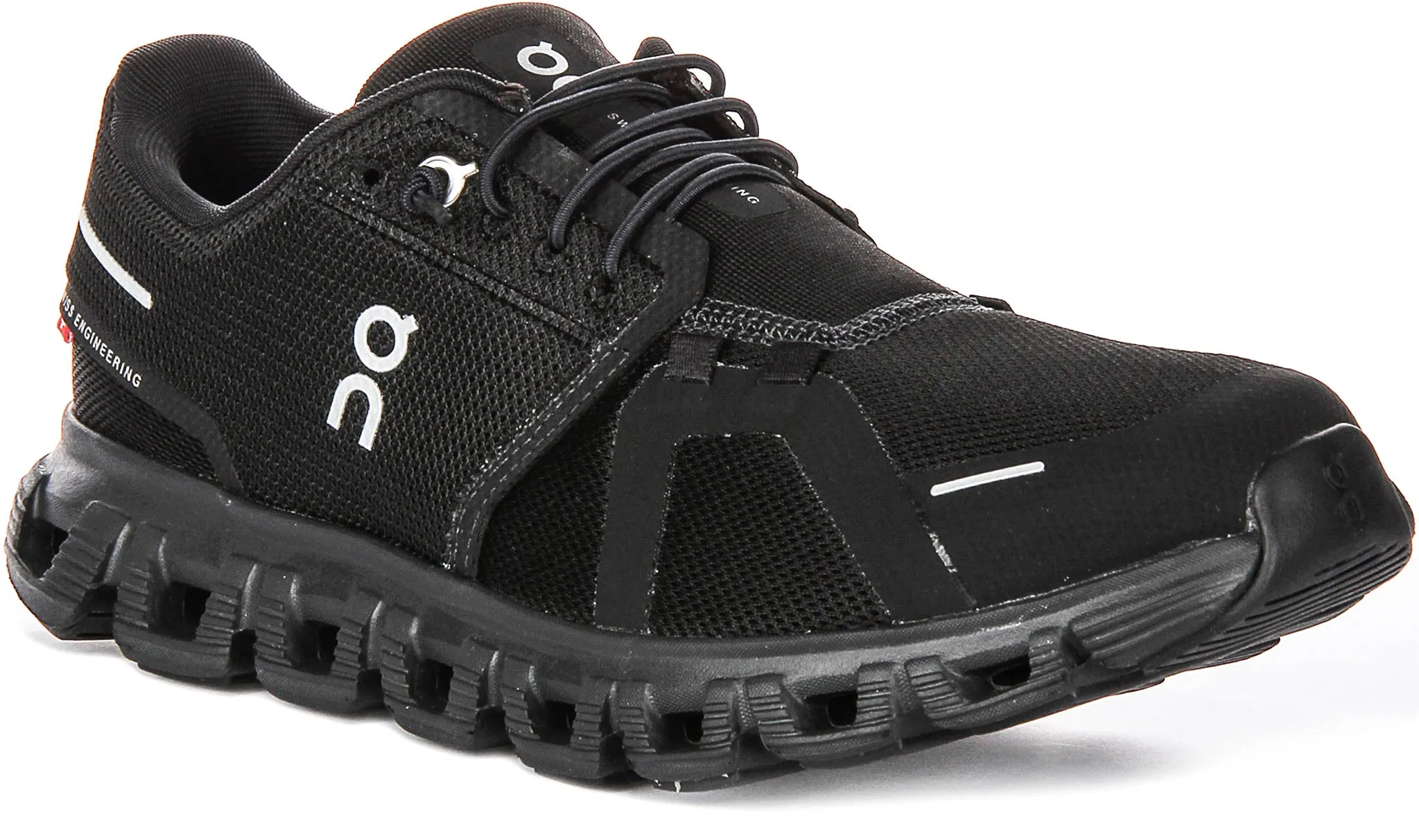 On Running Cloud 6 In All Black For Men Control Motion Sock Like