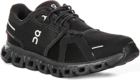 On Running Cloud 6 In All Black For Men Control Motion Sock Like