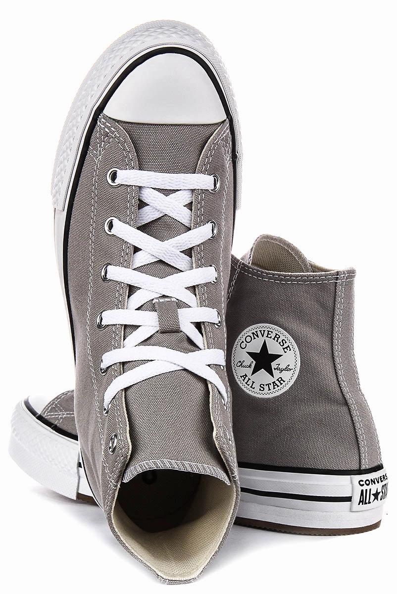 Supportive Step. Converse All Star A07346C Eva Platform In Grey For Junior