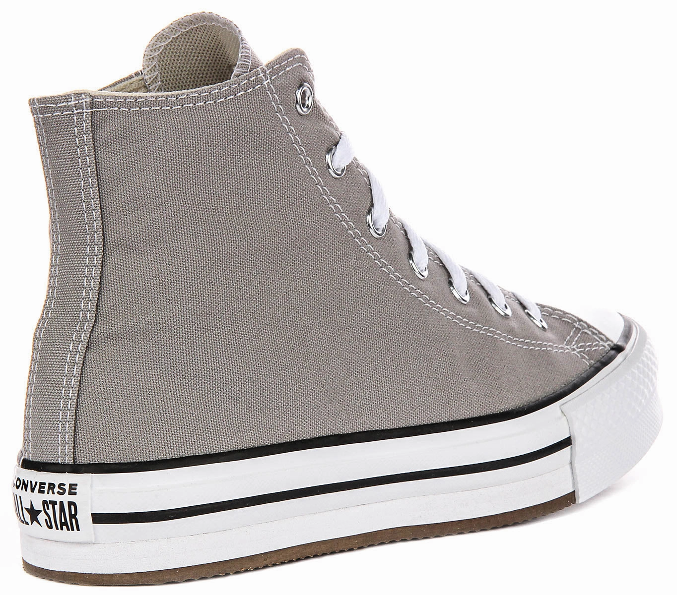 Supportive Step. Converse All Star A07346C Eva Platform In Grey For Junior