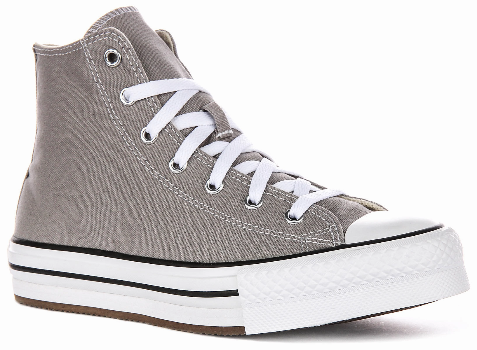 Block Stride Converse All Star A07346C Eva Platform In Grey For Junior