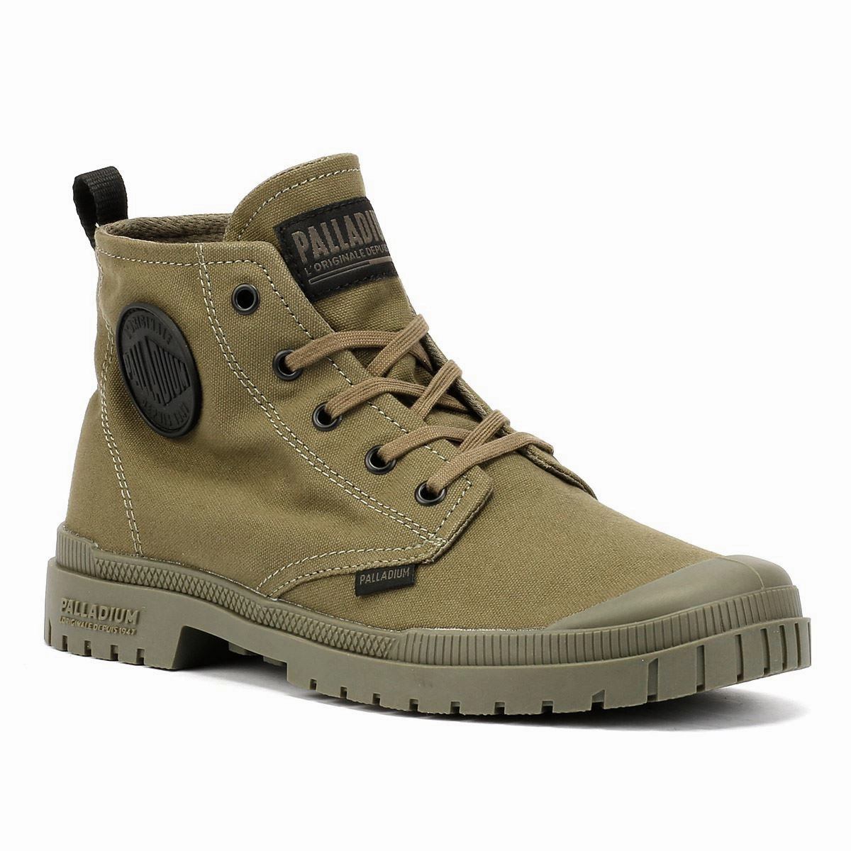 Sweat Proof Palladium SP20 Hi CVS Canvas Olive Night Boots