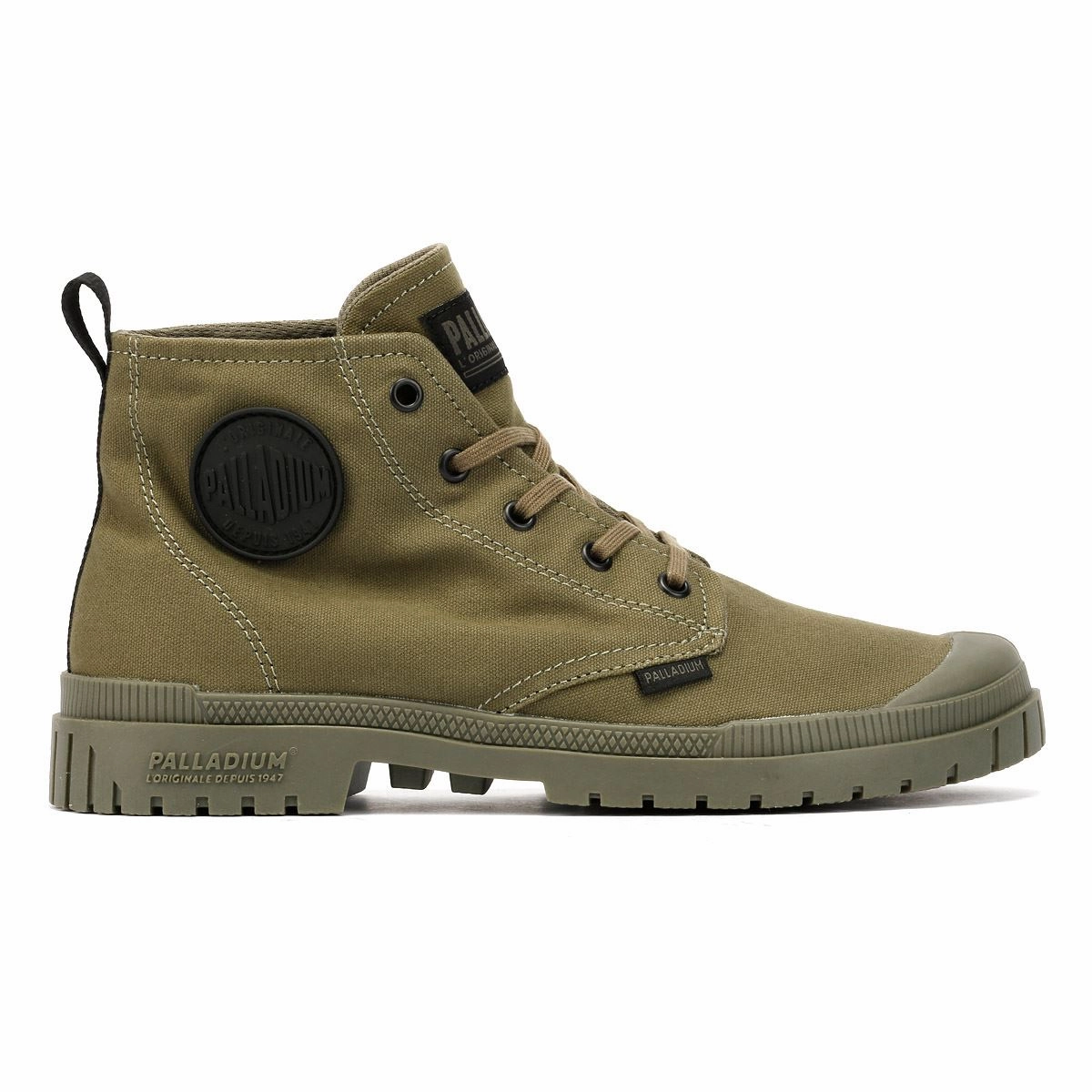 Sweat Proof Palladium SP20 Hi CVS Canvas Olive Night Boots