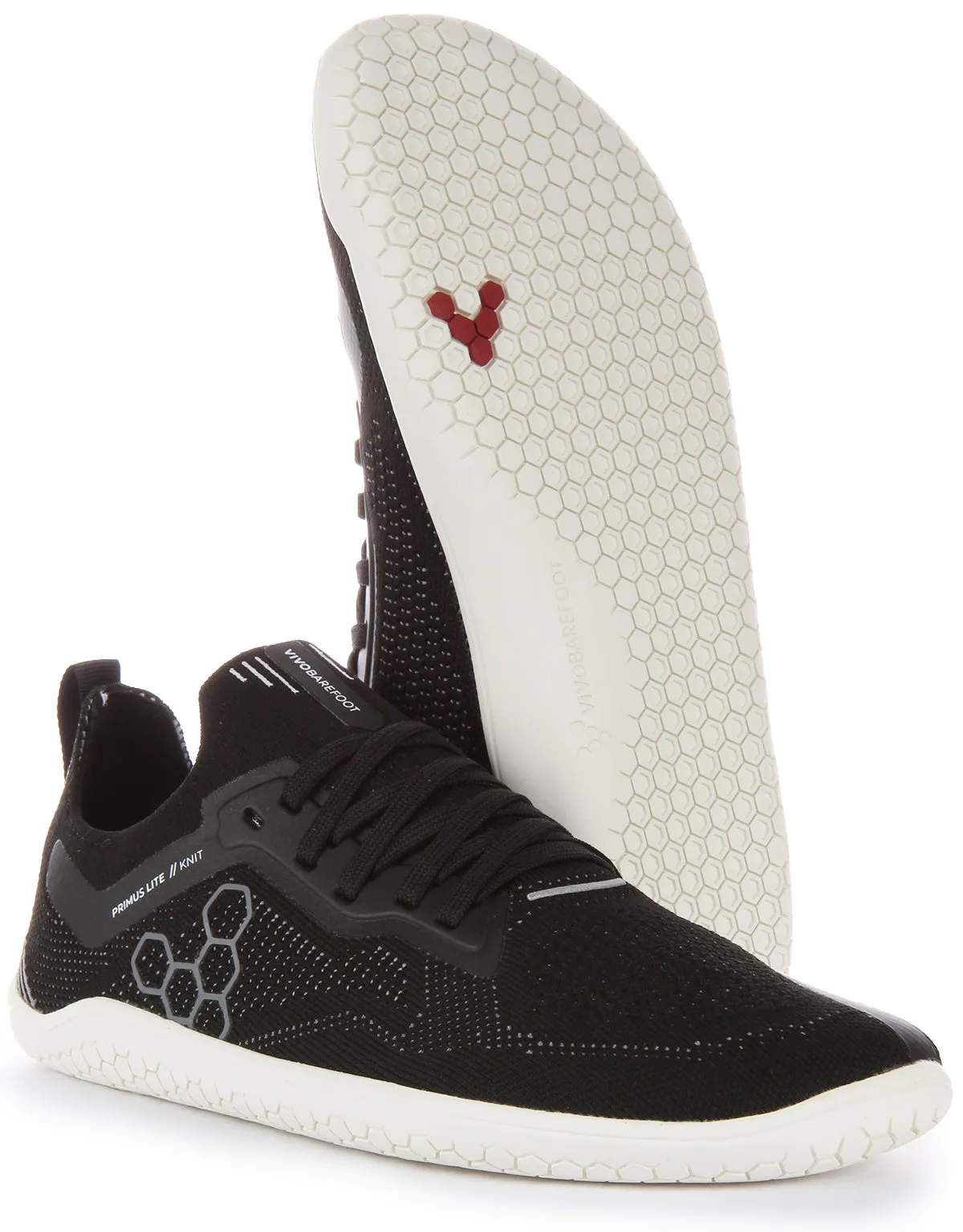 Tech Arch Vivobarefoot Primus Lite Knt In Black For Women