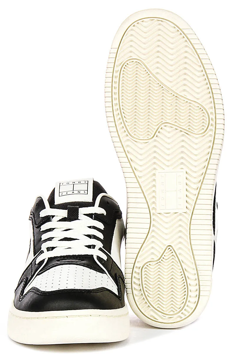 Tight Fit Tommy Jeans Retro Basket In Black White For Men