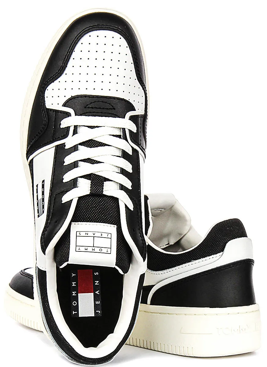 Tight Fit Tommy Jeans Retro Basket In Black White For Men