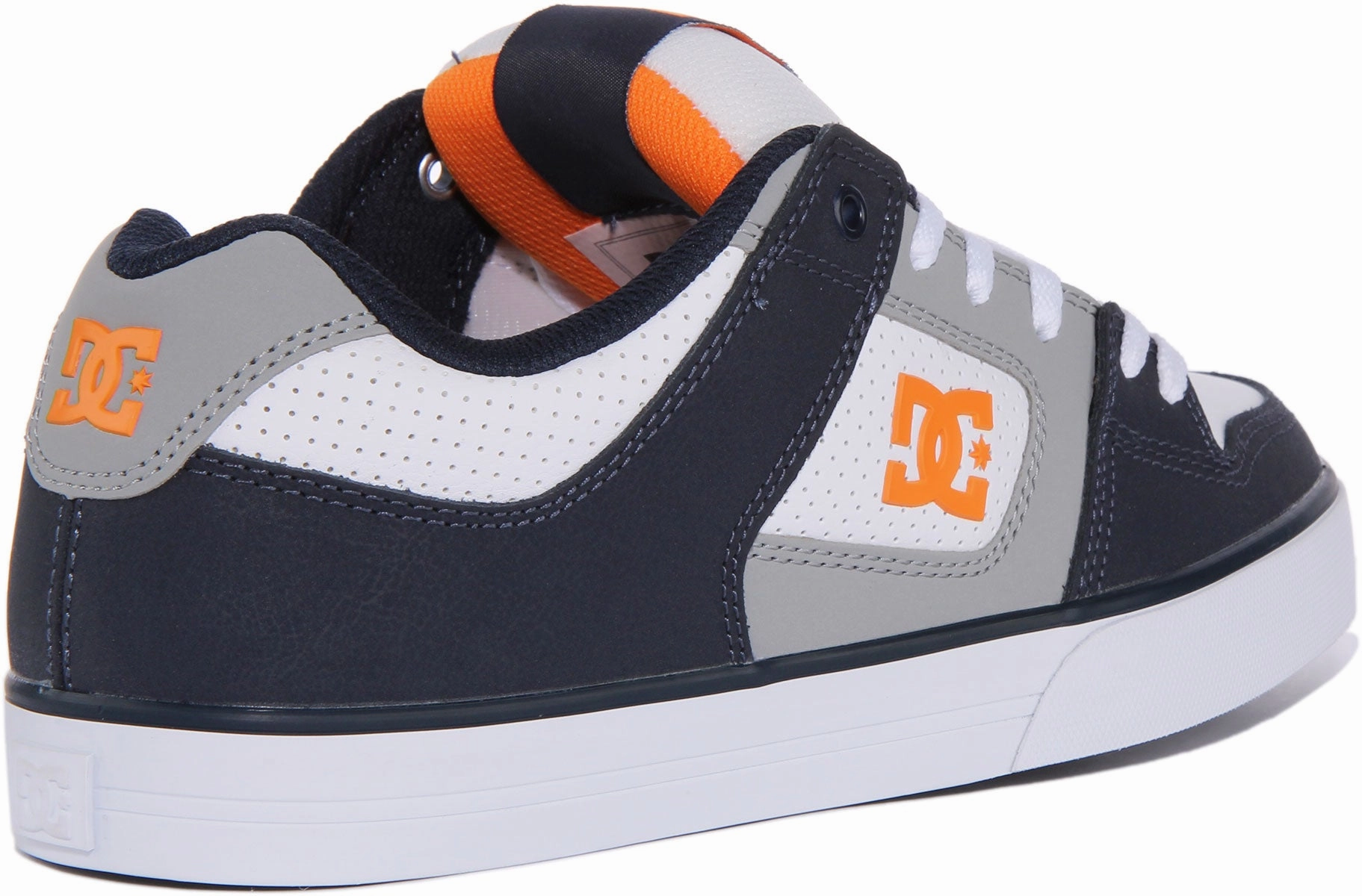Tight Grip Dc Shoes Pure In White Navy For Men