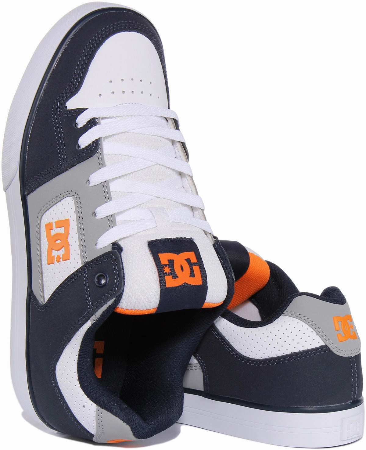 Tight Grip Dc Shoes Pure In White Navy For Men