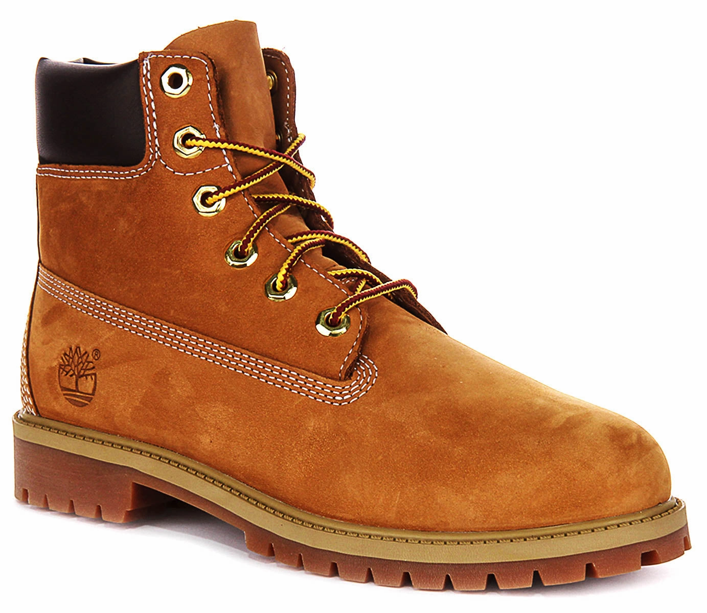 Timberland 12909 6inch Waterproof Boot In Wheat For Junior Long Hike Ready