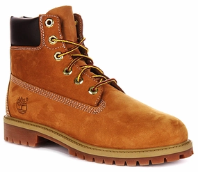 Timberland 12909 6inch Waterproof Boot In Wheat For Junior Long Hike Ready