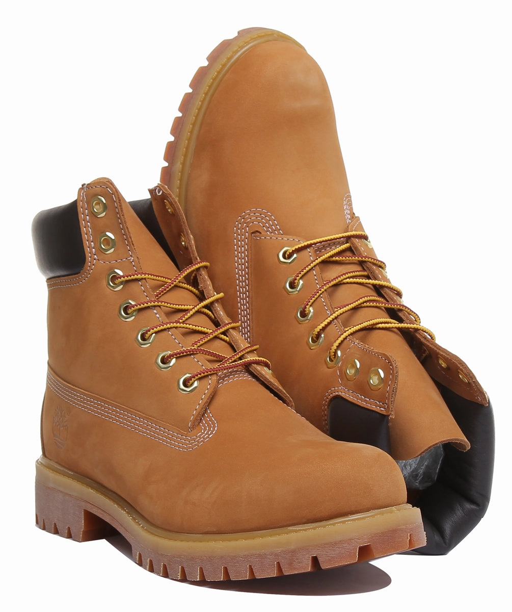 Timberland 6 Inch Ankle Boots In Wheat For Men Solid Step