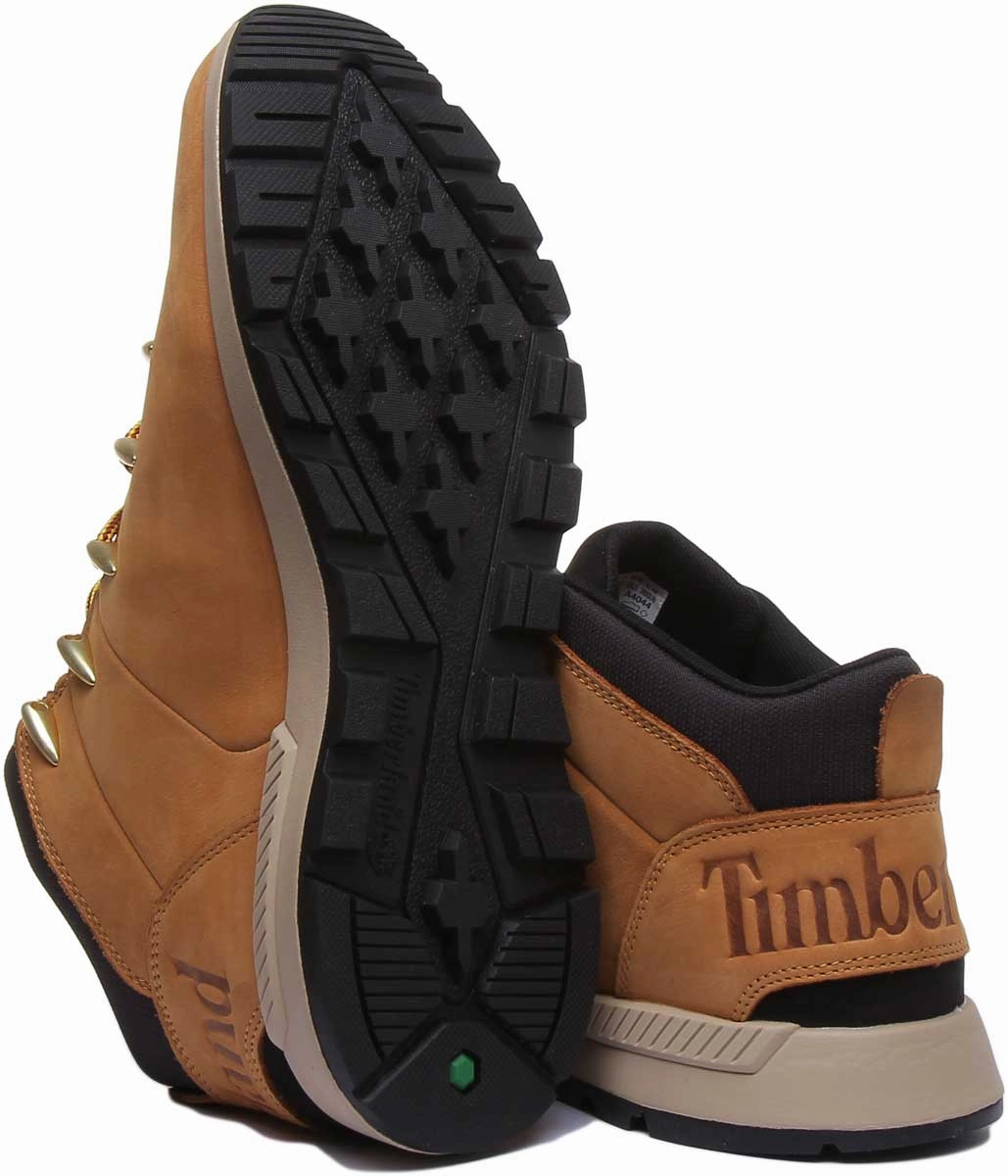 Timberland A1Xvq Sprint Trekker Mid Lace Up Boot In Wheat For Men Synthetic