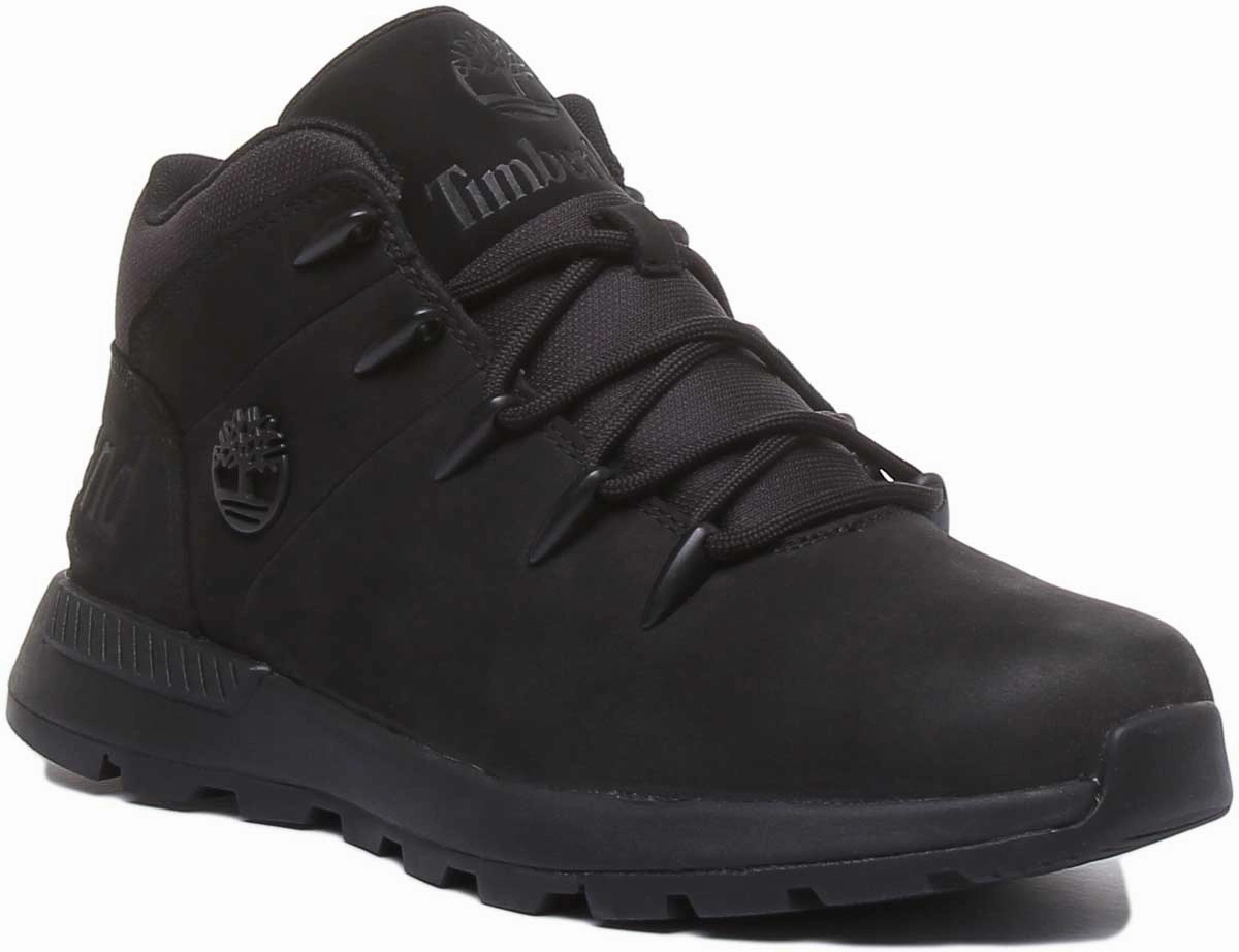 Timberland A1Yn5 Sprint Trekker Mid Boot In Black For Men Compact Form