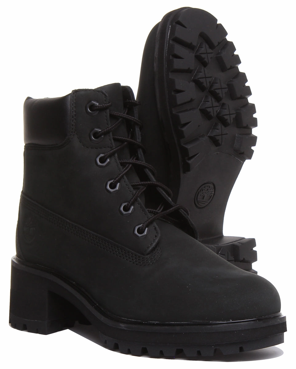 Timberland A25C4 Kinsley Heeled Boot In Black For Women Adventure Support
