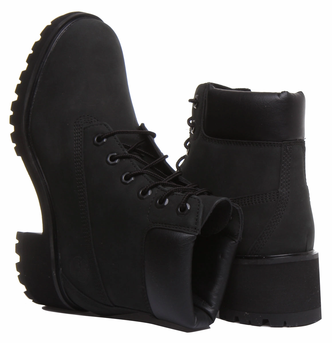 Timberland A25C4 Kinsley Heeled Boot In Black For Women Adventure Support