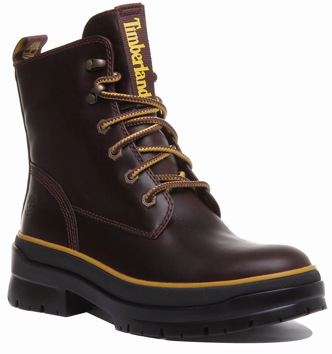 Timberland A2D6W Malynn Mid Lace Up Boots In Dark Brown For Women Ultimate Trekking Boots
