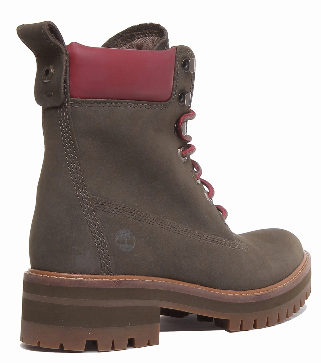 Timberland A2Dtd Courmayeur Valley Boots In Olive For Women Hard Ground