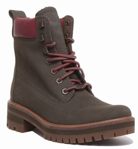 Timberland A2Dtd Courmayeur Valley Boots In Olive For Women Solid Foundation Trail Performance Fit