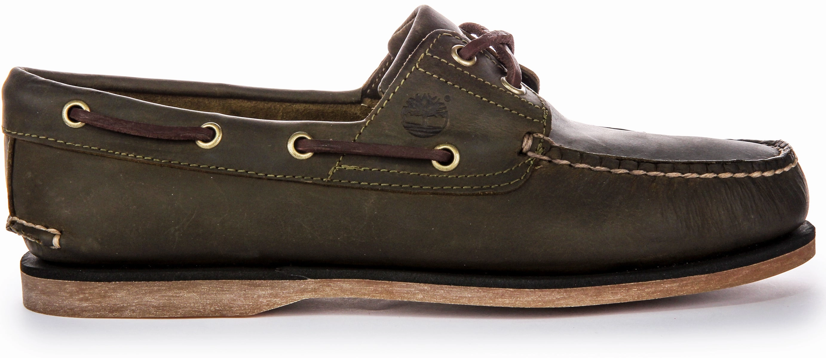 Timberland A4187 Boat Shoes In Olive For Men Chic Design