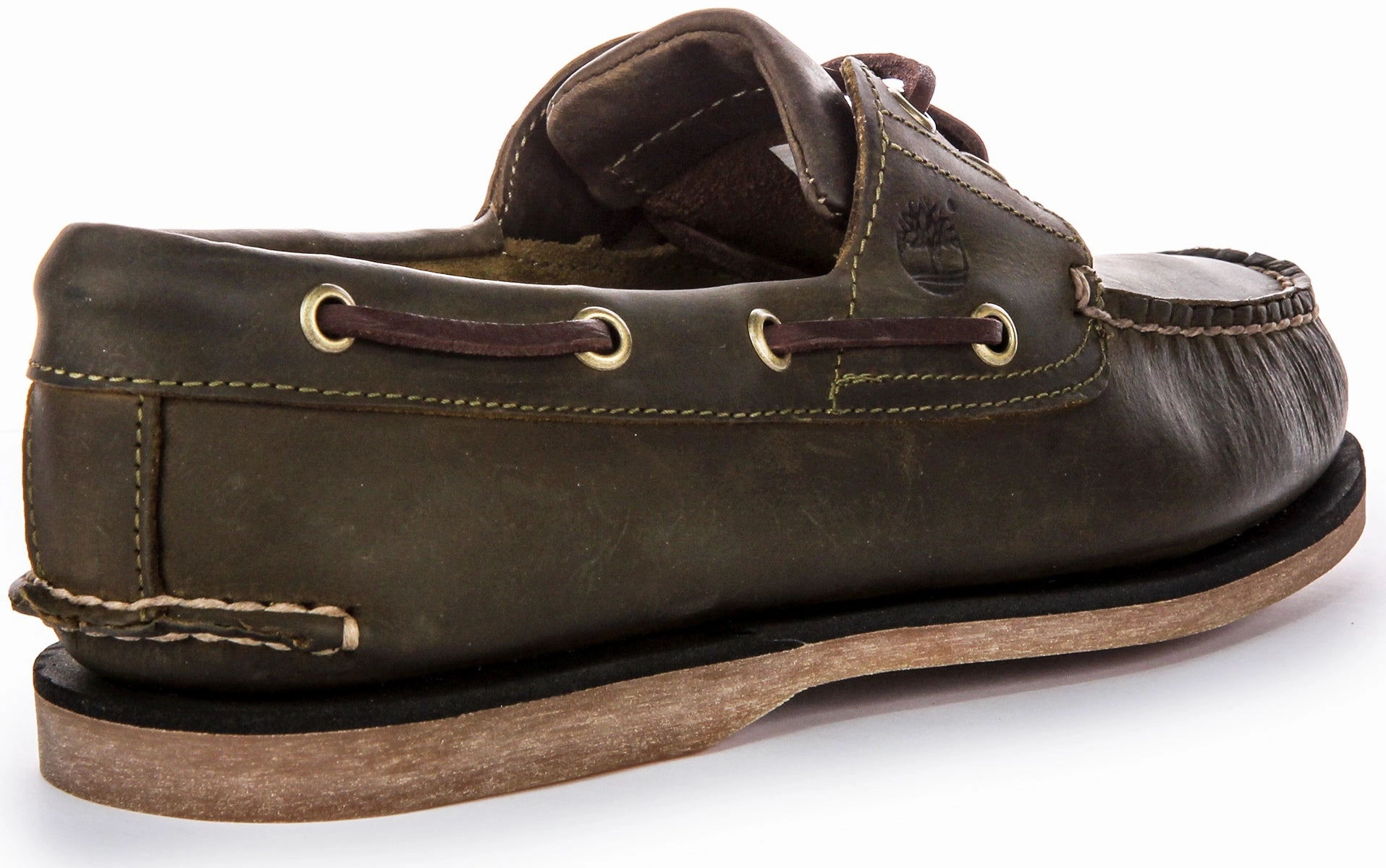Timberland A4187 Boat Shoes In Olive For Men Chic Design