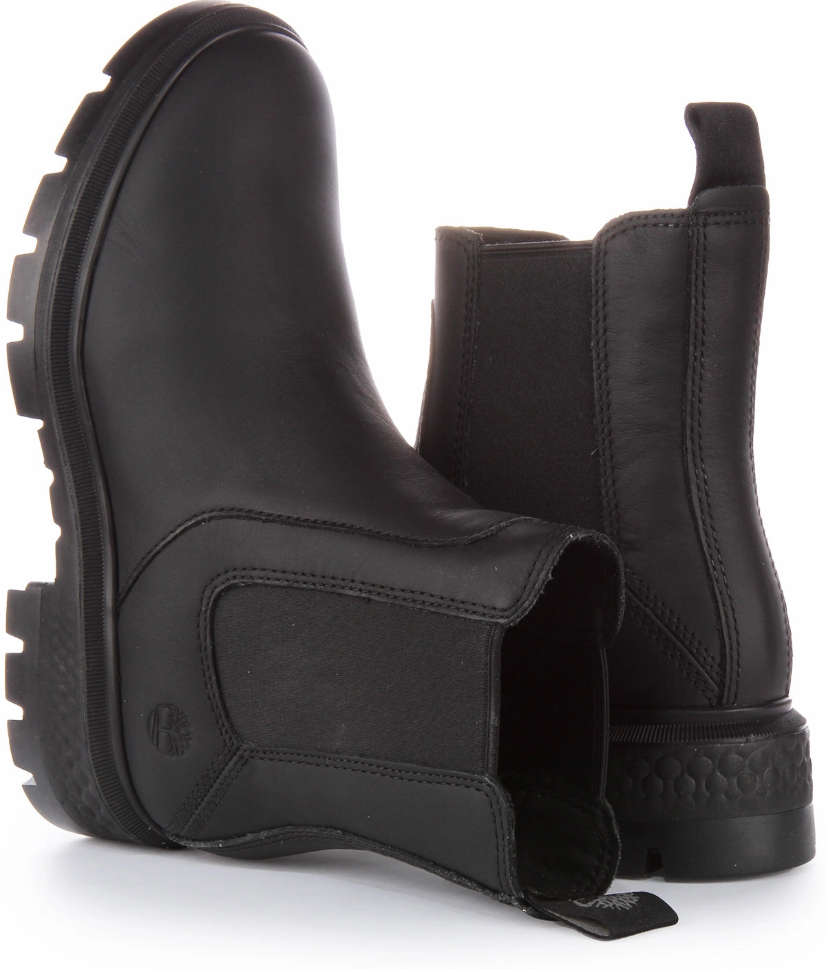 Timberland A5Nd7 Chelsea Boots In Black For Women Rugged Foot Gear Set