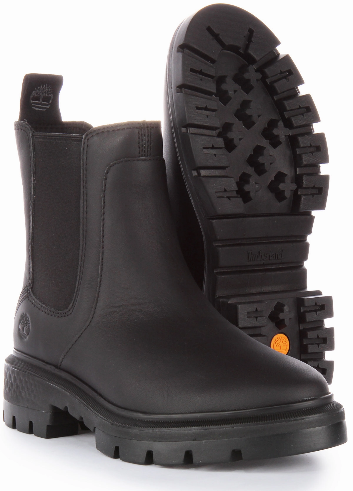 Timberland A5Nd7 Chelsea Boots In Black For Women Rugged Foot Gear Set
