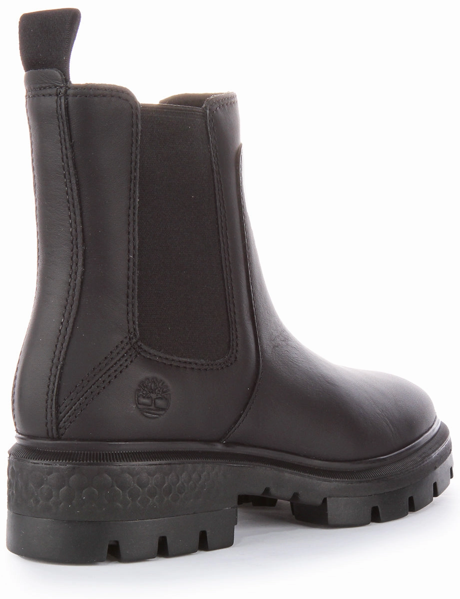 Timberland A5Nd7 Chelsea Boots In Black For Women Rugged Foot Gear Set