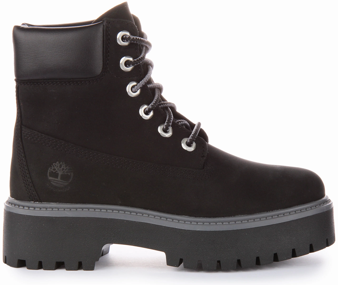 Timberland A5Rh5 6 inch Platforms In Black For Women Mountain Flex