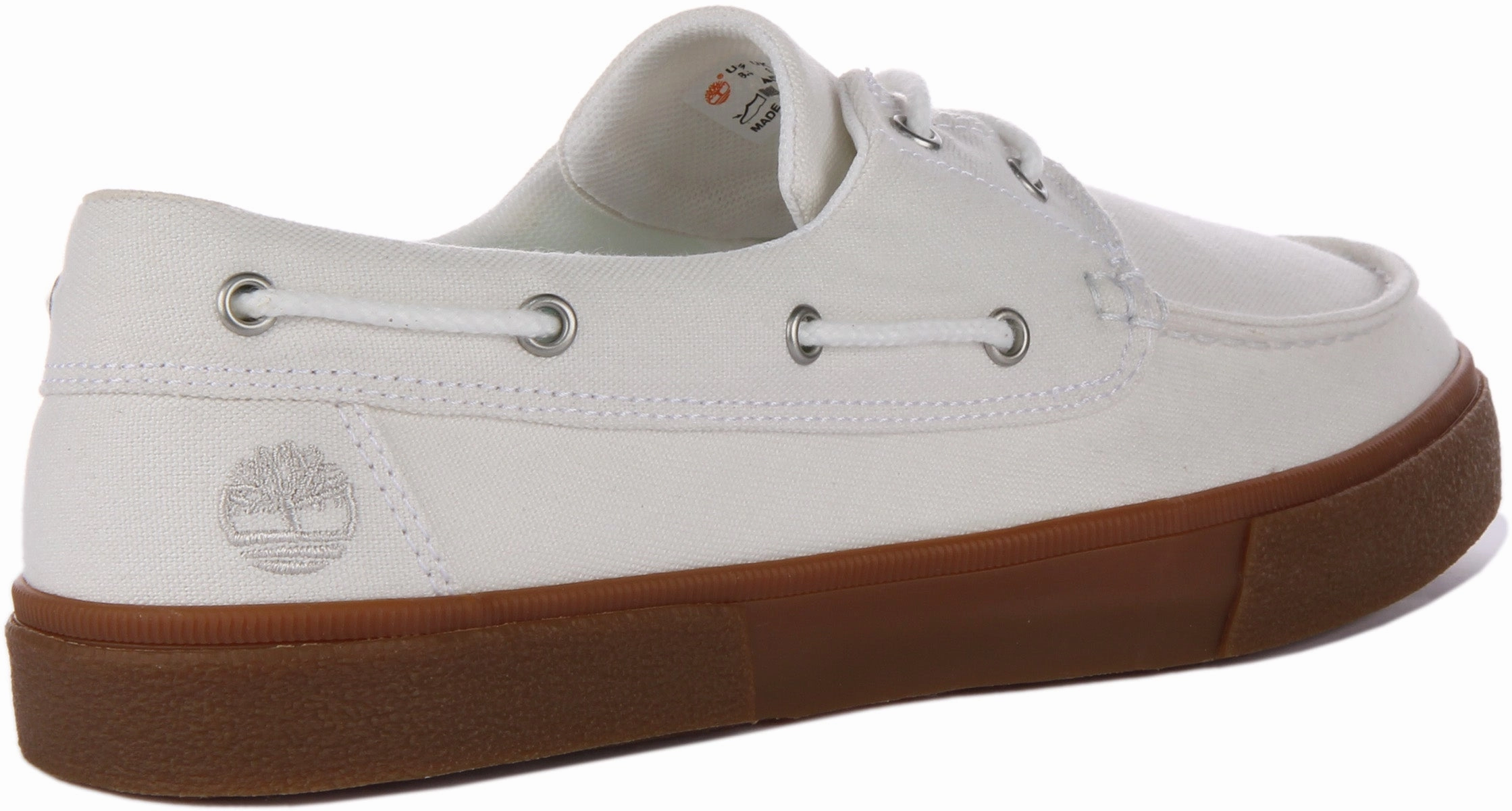 Timberland A5Zdn Union Wharf Boat Shoes In White For Men Pure Sprint