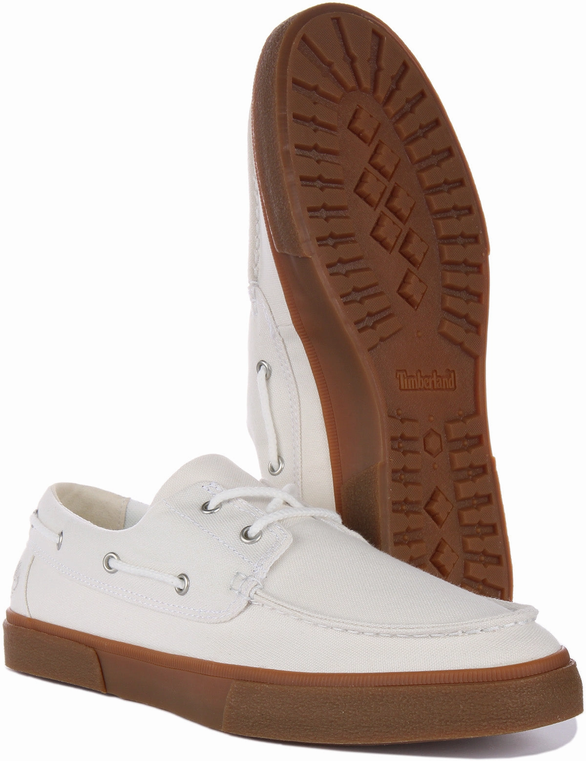 Timberland A5Zdn Union Wharf Boat Shoes In White For Men Pure Sprint