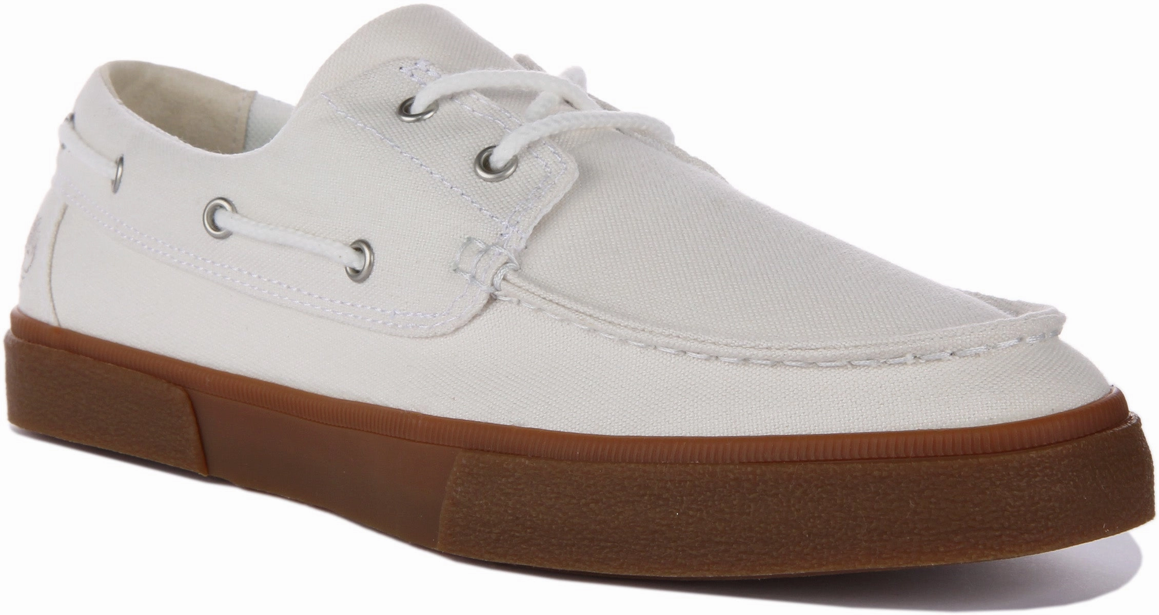 Timberland A5Zdn Union Wharf Boat Shoes In White For Men Practical Footwear Fun Pace
